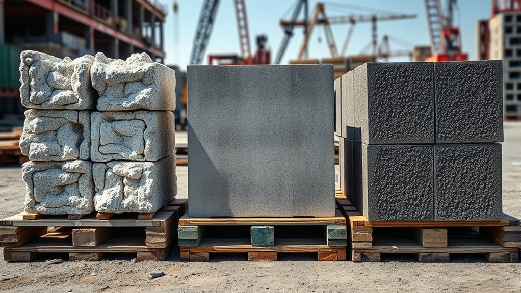 concrete block weight comparisons