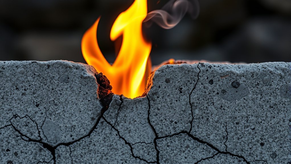 concrete does not burn