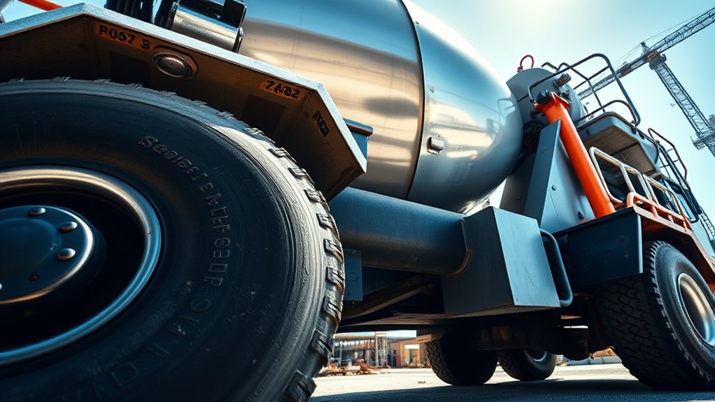 concrete truck width dimensions