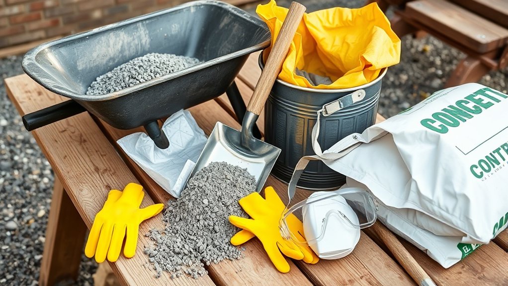 gather safety gear and tools