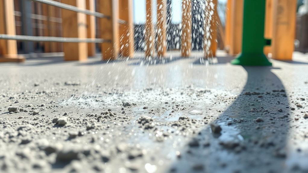 proper curing enhances concrete strength
