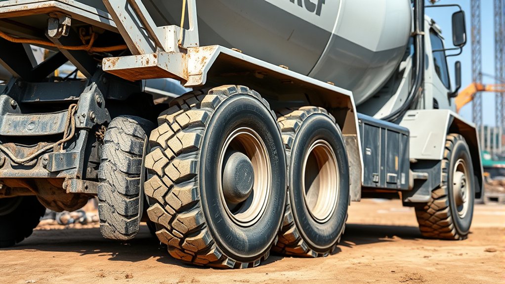 standard concrete truck widths